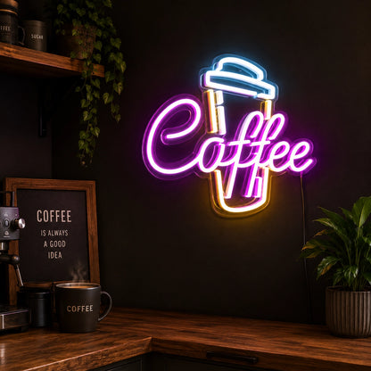 Coffee Hat LED Neon Sign - 02 High-Converting Product Image