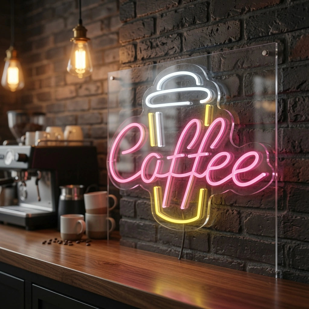 Coffee Hospitality Wall Art LED Neon Sign - 02 High-Converting Product Image