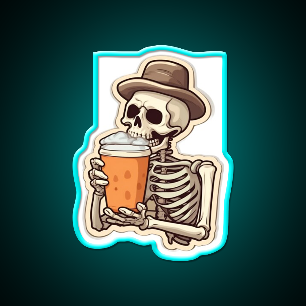 Coffee In My Bones Cafe Led Neon Sign Espresso Bar Art Rgb Color