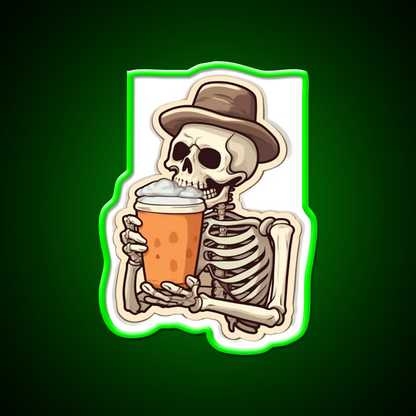 Coffee In My Bones Cafe Led Neon Sign Espresso Bar Art Rgb Color