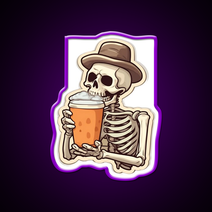 Coffee In My Bones Cafe Led Neon Sign Espresso Bar Art Rgb Color