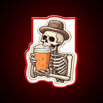 Coffee In My Bones Cafe Led Neon Sign Espresso Bar Art Rgb Color