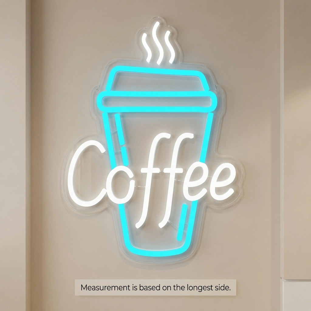 Coffee Interior Room Art LED Neon Sign - 04 Size Image