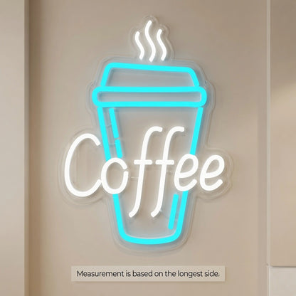 Coffee Interior Room Art LED Neon Sign - 04 Size Image