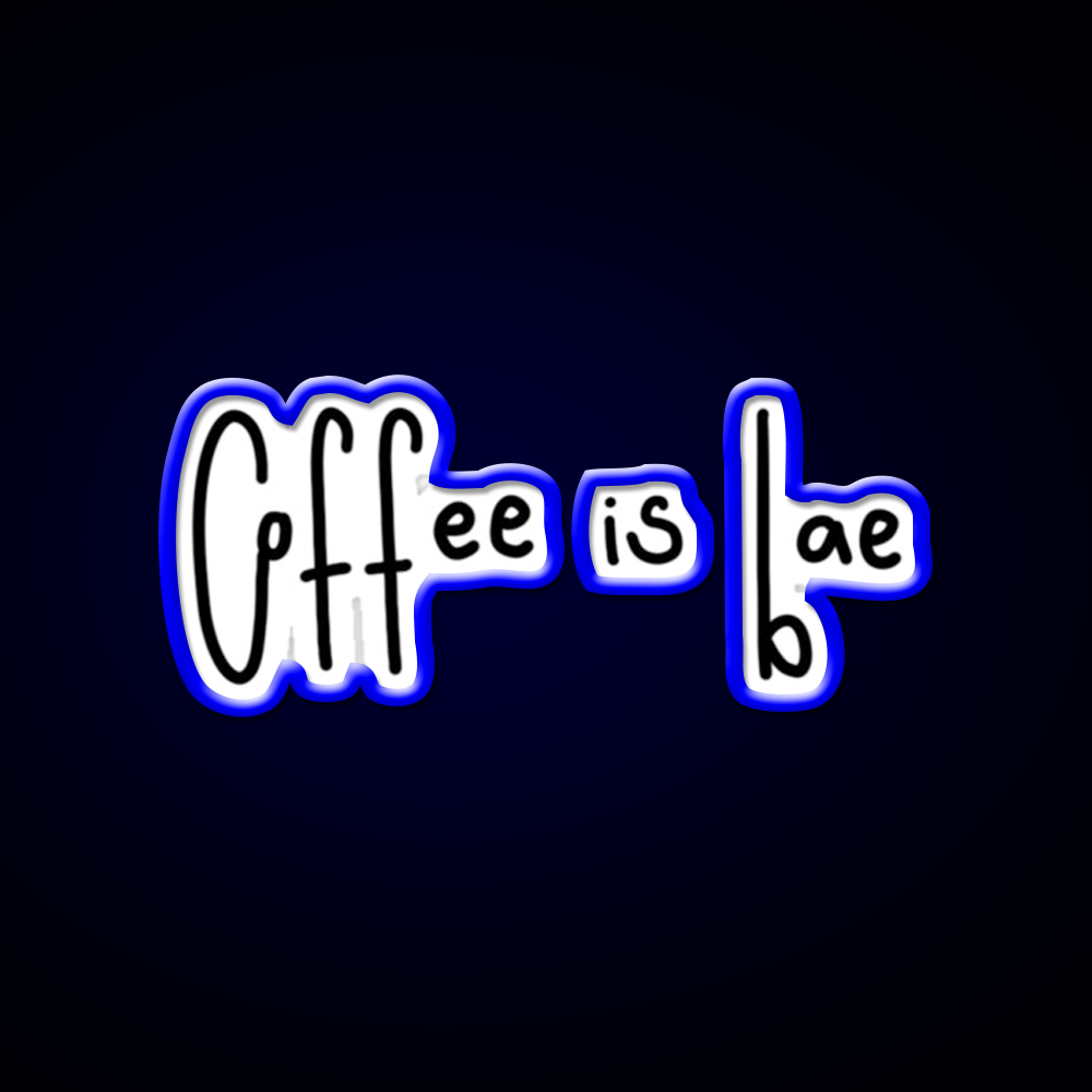 Coffee Is Bae Cafe Led Neon Sign Espresso Bar Art Rgb Color