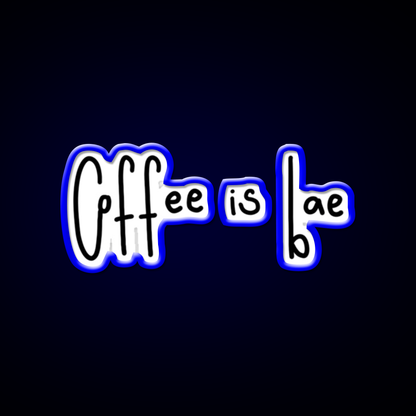Coffee Is Bae Cafe Led Neon Sign Espresso Bar Art Rgb Color