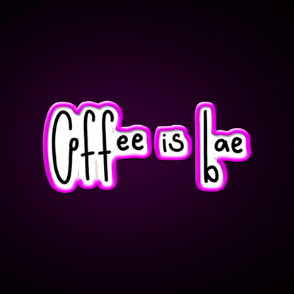 Coffee Is Bae Cafe Led Neon Sign Espresso Bar Art Rgb Color