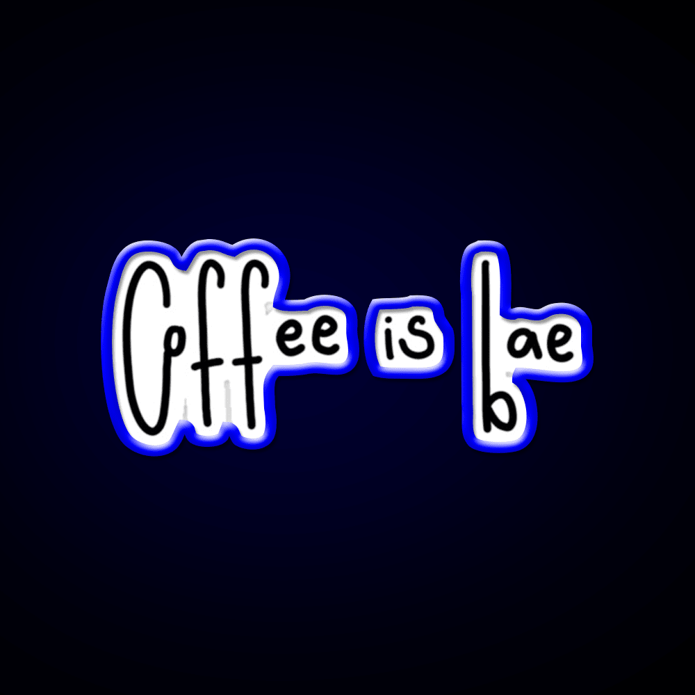 Coffee Is Bae Cafe Led Neon Sign Espresso Bar Art Rgb Color - Shineneon