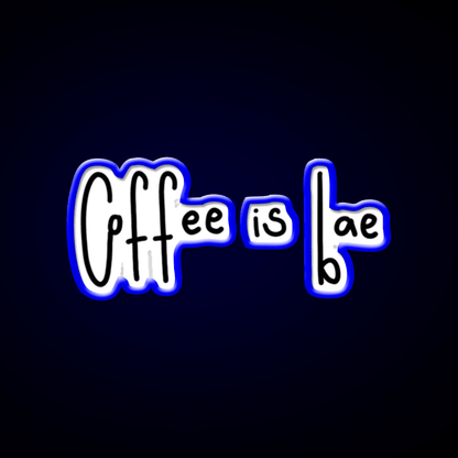 Coffee Is Bae Cafe Led Neon Sign Espresso Bar Art Rgb Color - Shineneon