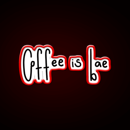Coffee Is Bae Cafe Led Neon Sign Espresso Bar Art Rgb Color - Shineneon