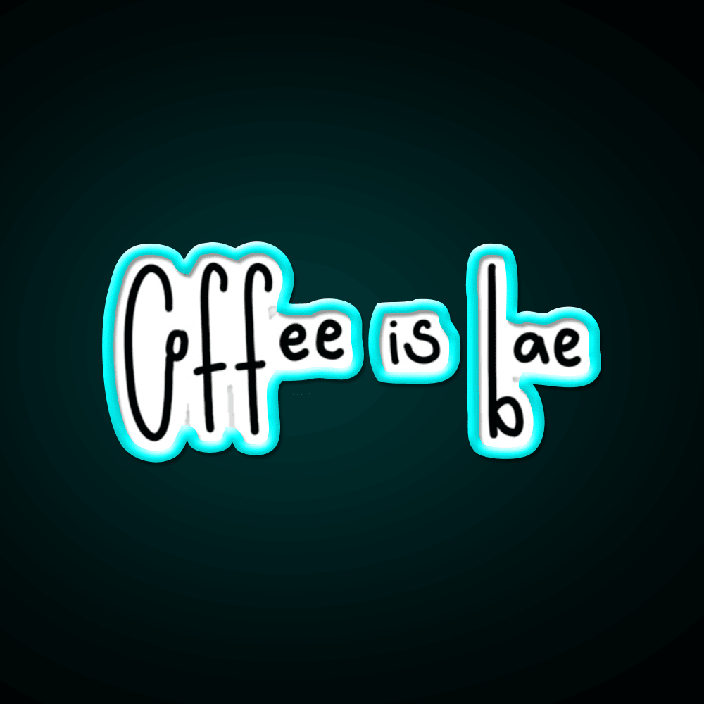 Coffee Is Bae Cafe Led Neon Sign Espresso Bar Art Rgb Color - Shineneon