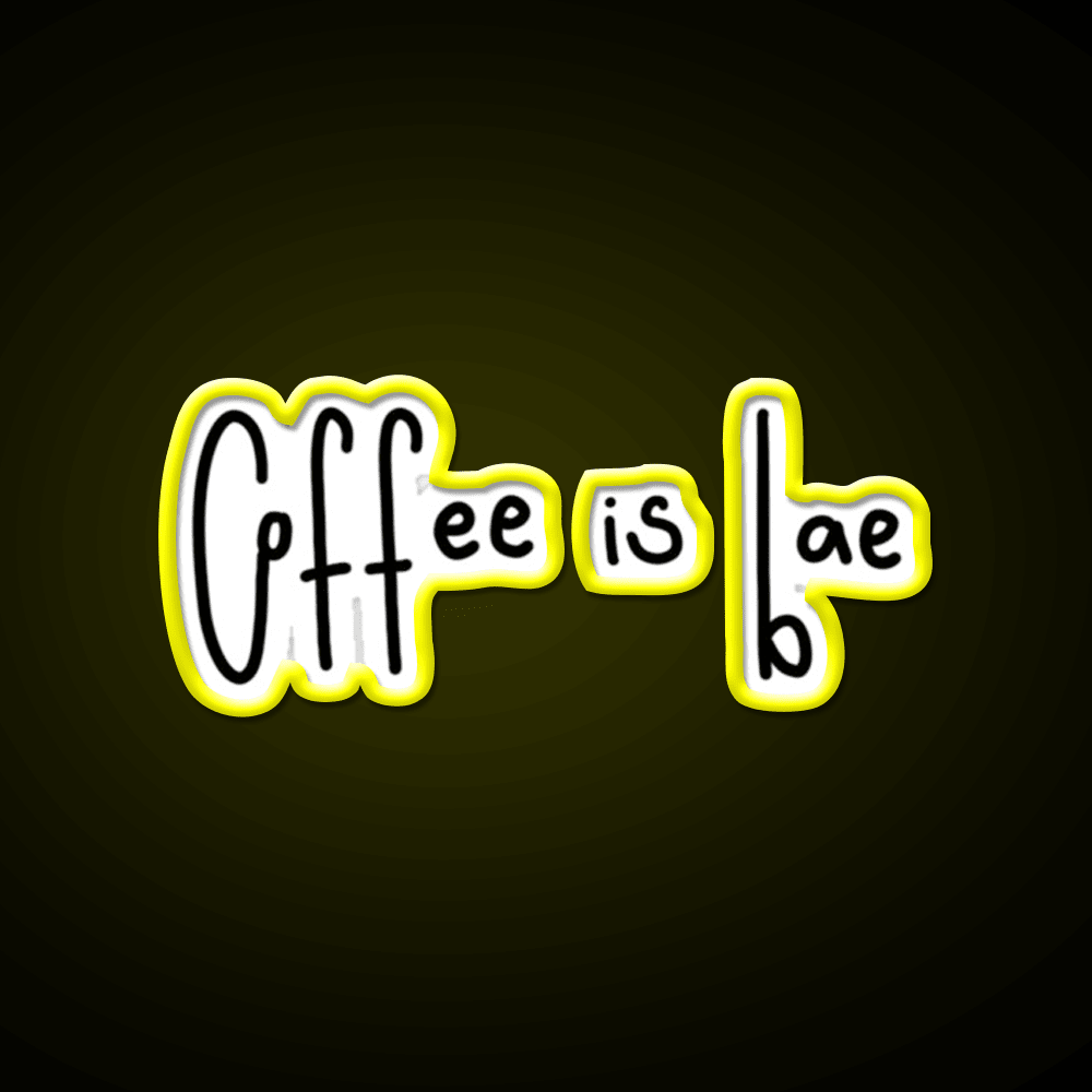 Coffee Is Bae Cafe Led Neon Sign Espresso Bar Art Rgb Color - Shineneon