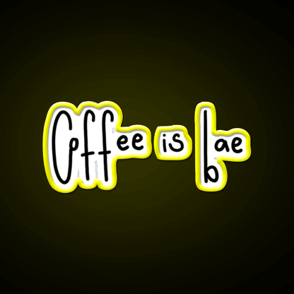 Coffee Is Bae Cafe Led Neon Sign Espresso Bar Art Rgb Color - Shineneon