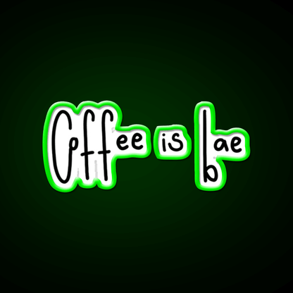 Coffee Is Bae Cafe Led Neon Sign Espresso Bar Art Rgb Color - Shineneon