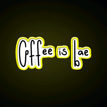Coffee Is Bae Cafe Led Neon Sign Espresso Bar Art Rgb Color