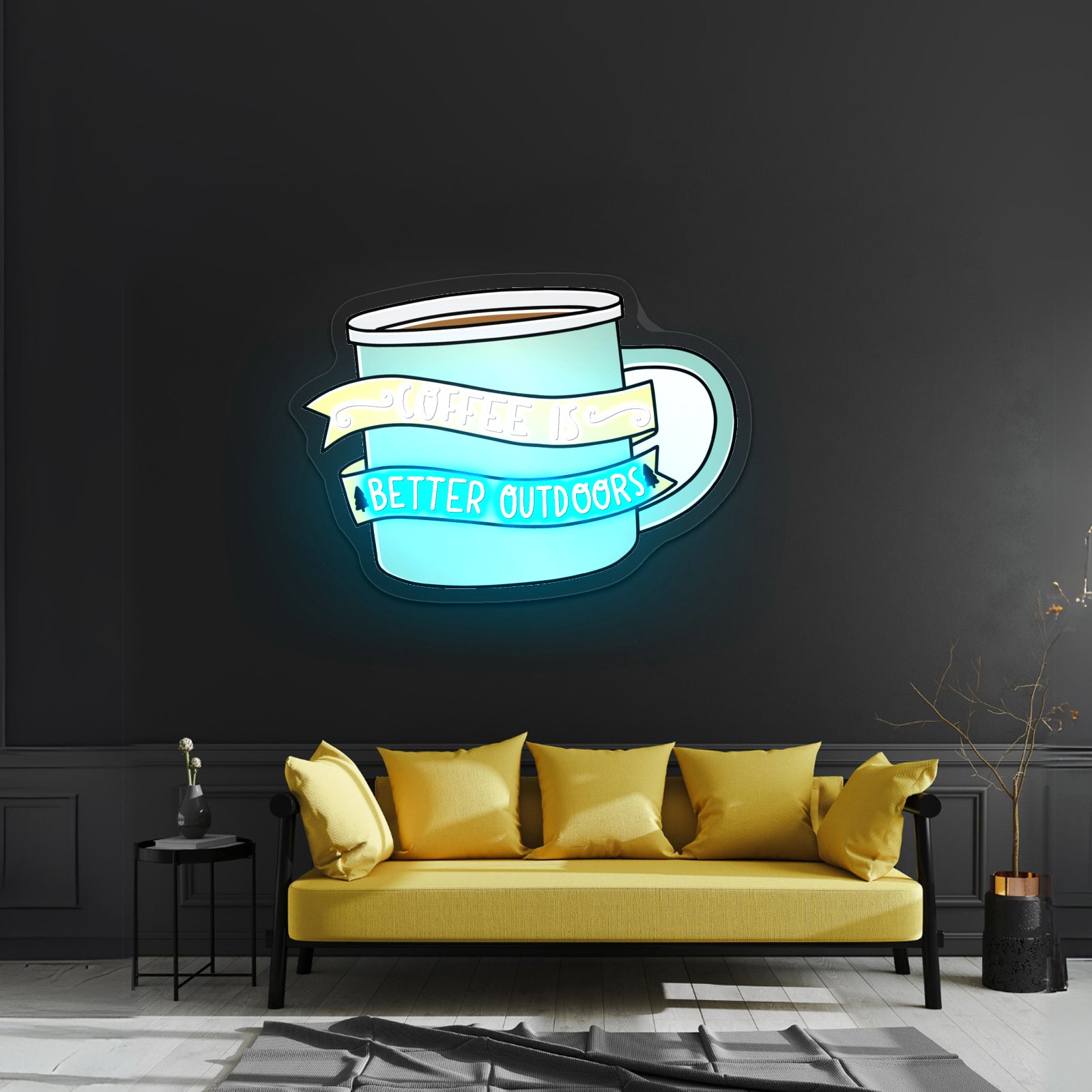 Coffee Is Better Outdoors Coffee Neon Signs