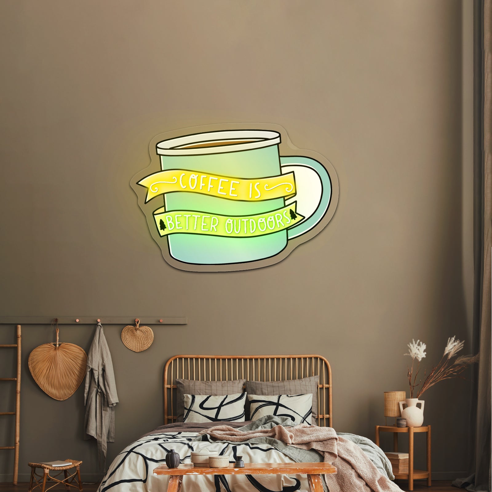 Coffee Is Better Outdoors Coffee Neon Signs