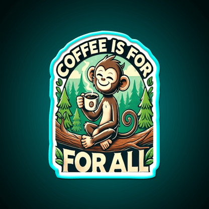 Coffee Is For All Cafe Led Neon Sign Espresso Bar Art Rgb Color - Shineneon
