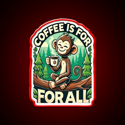 Coffee Is For All Cafe Led Neon Sign Espresso Bar Art Rgb Color - Shineneon