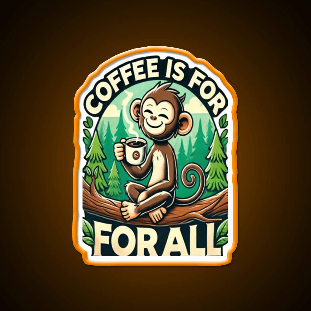 Coffee Is For All Cafe Led Neon Sign Espresso Bar Art Rgb Color - Shineneon