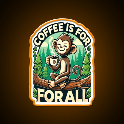Coffee Is For All Cafe Led Neon Sign Espresso Bar Art Rgb Color - Shineneon