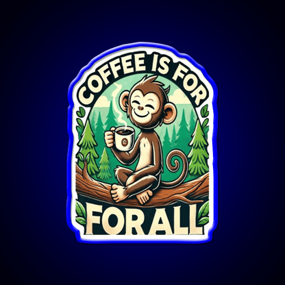 Coffee Is For All Cafe Led Neon Sign Espresso Bar Art Rgb Color - Shineneon