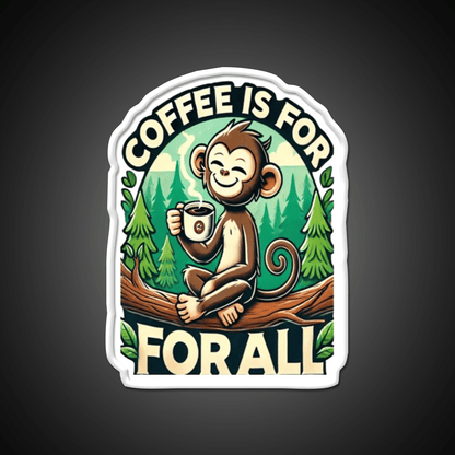 Coffee Is For All Cafe Led Neon Sign Espresso Bar Art Rgb Color - Shineneon