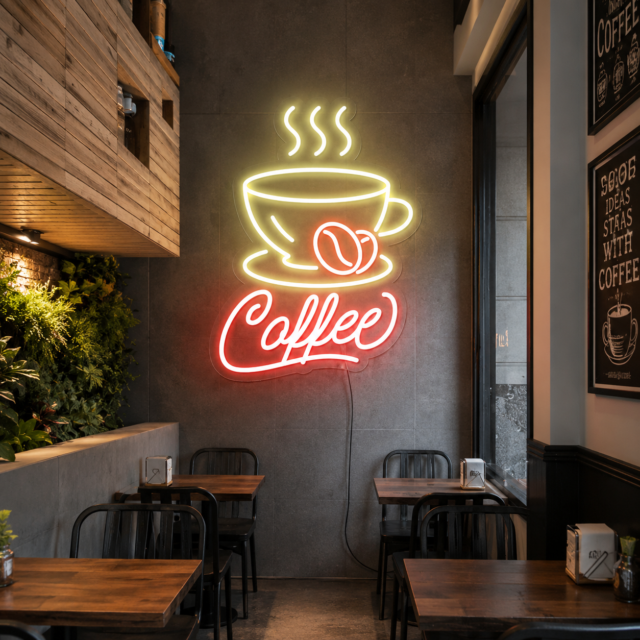 Coffee LED Neon Sign Bedroom Decor - 01 Original Product Image