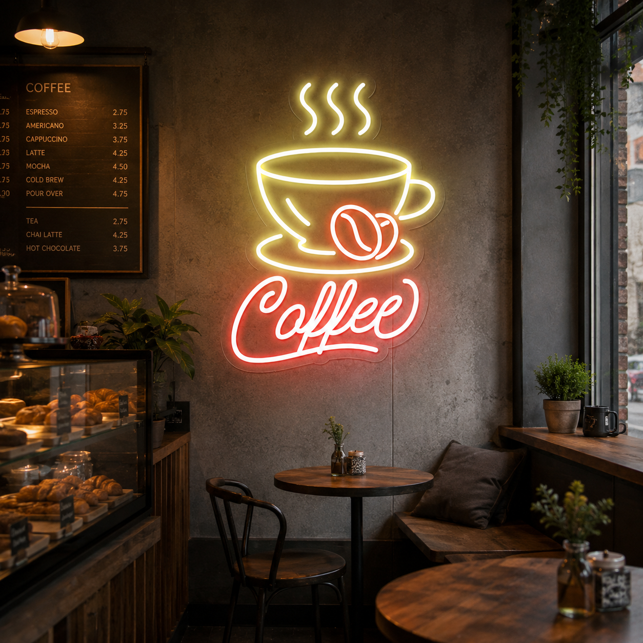 Coffee LED Neon Sign Bedroom Decor - 02 High-Converting Product Image