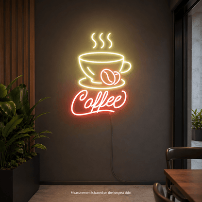 Coffee LED Neon Sign Bedroom Decor - Shineneon
