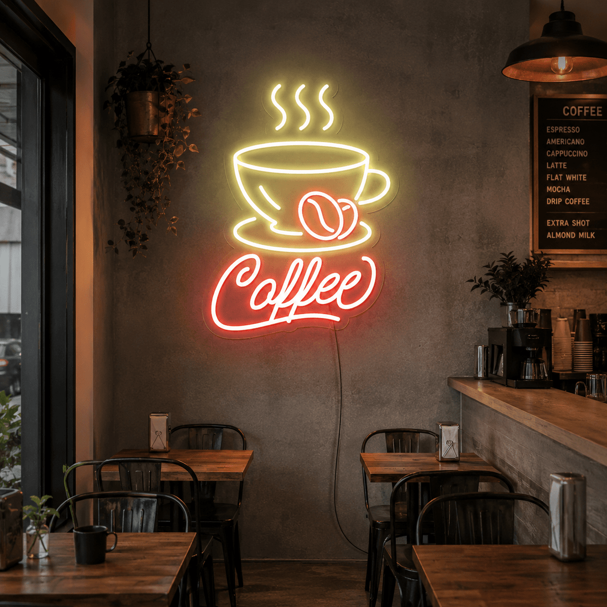 Coffee LED Neon Sign Bedroom Decor - Shineneon