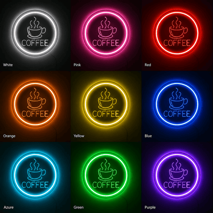 Coffee LED Neon Sign Bedroom Wall Art - Shineneon