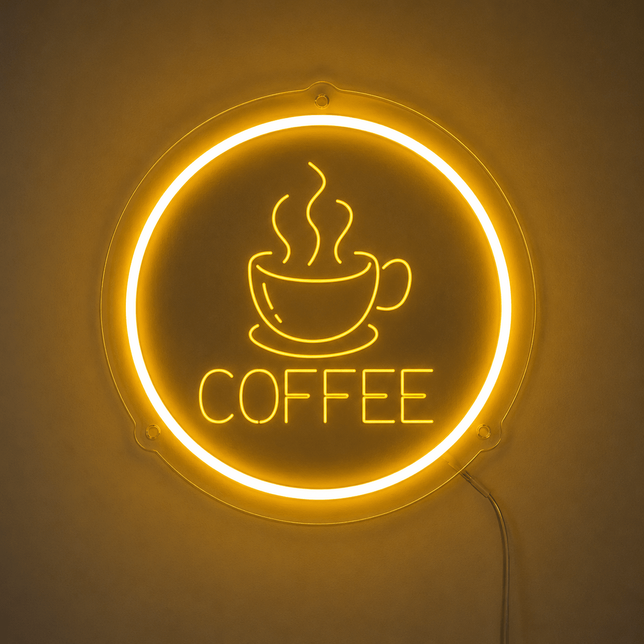 Coffee LED Neon Sign Bedroom Wall Art - Shineneon