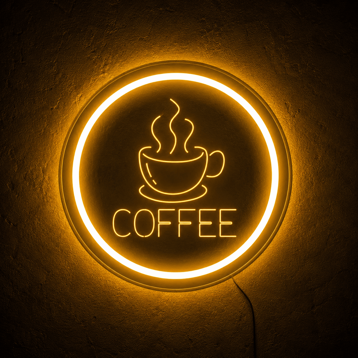 Coffee LED Neon Sign Bedroom Wall Art - Shineneon