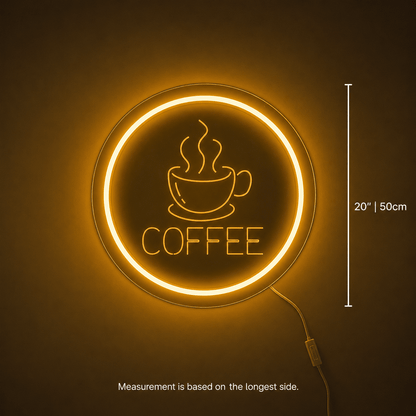 Coffee LED Neon Sign Bedroom Wall Art - Shineneon