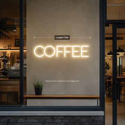Coffee LED Neon Sign Home Decor - 04 Size Image