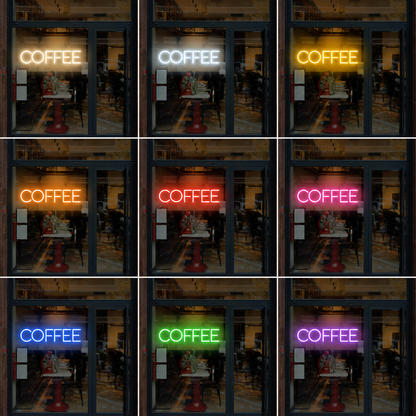 Coffee LED Neon Sign Home Decor - 05 Color Grid