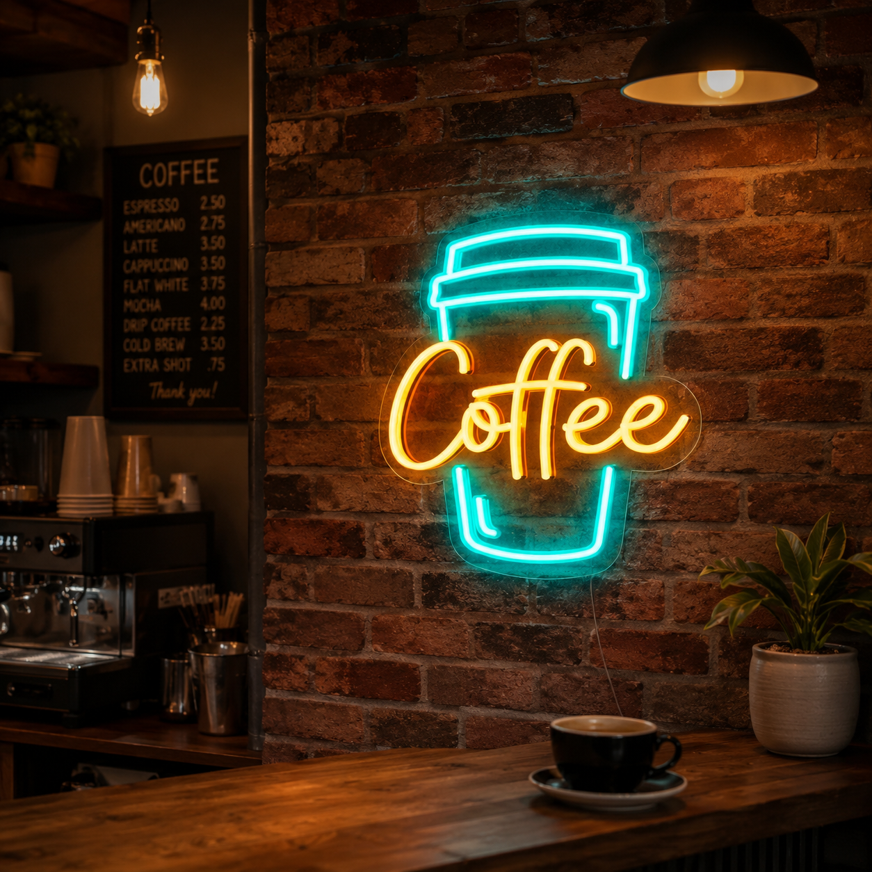Coffee LED Neon Sign Home Wall Art - 02 High-Converting Product Image