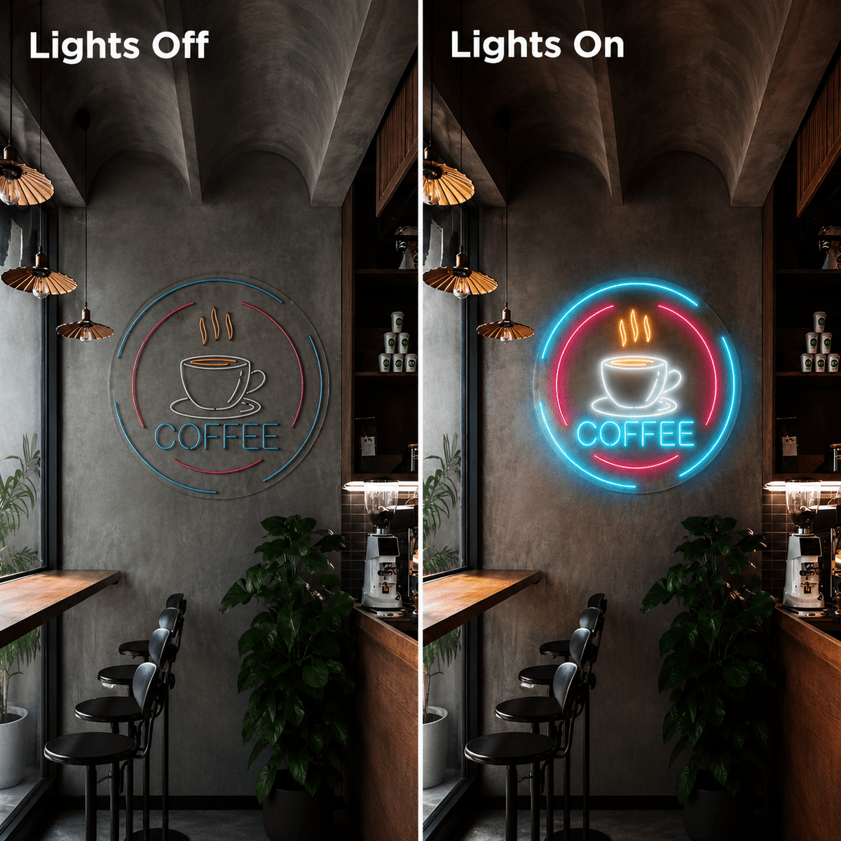Coffee LED Neon Sign Living Room Decor - Shineneon