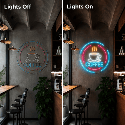 Coffee LED Neon Sign Living Room Decor - Shineneon