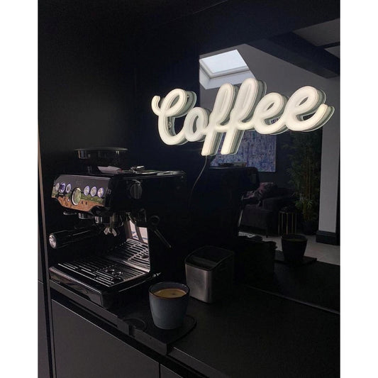 Coffee Led Sign Business Neon Signs Wall Art