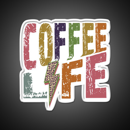 Coffee Life Cafe Led Neon Sign Espresso Bar Art Rgb Color
