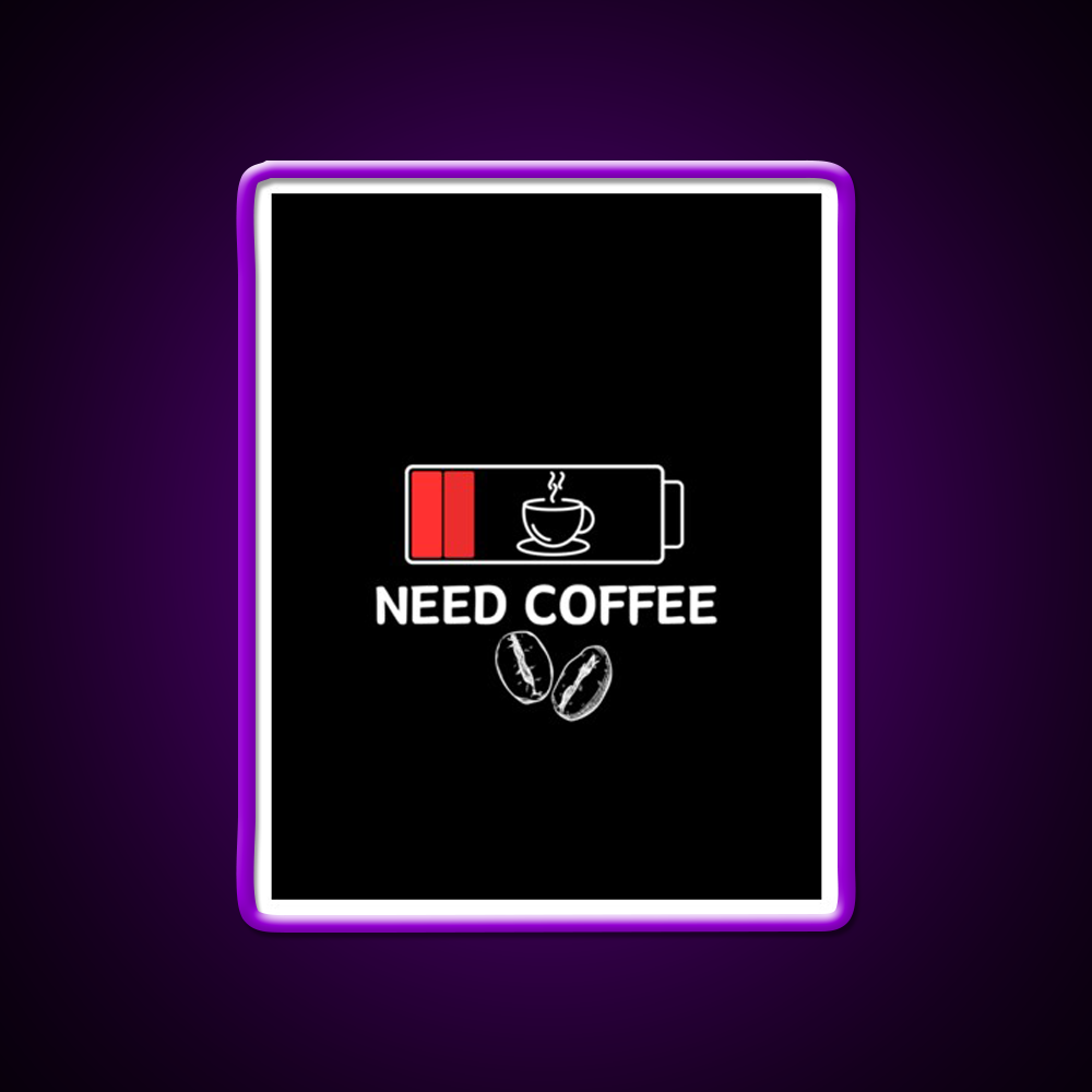 Coffee Loading Funny Caffeine Progress Bar Man Cave Bar Led Neon Sign Rgb Color