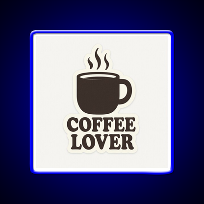 Coffee Lover Bold Minimalist Mug Cafe Led Neon Sign Espresso Bar Art Rgb Color