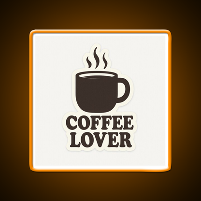 Coffee Lover Bold Minimalist Mug Cafe Led Neon Sign Espresso Bar Art Rgb Color