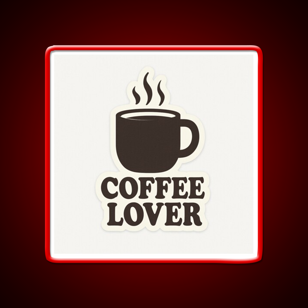 Coffee Lover Bold Minimalist Mug Cafe Led Neon Sign Espresso Bar Art Rgb Color