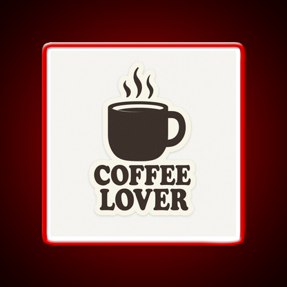 Coffee Lover Bold Minimalist Mug Cafe Led Neon Sign Espresso Bar Art Rgb Color