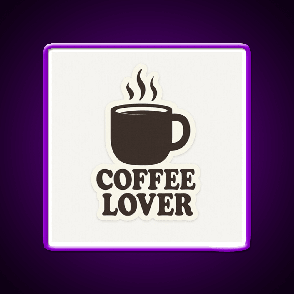 Coffee Lover Bold Minimalist Mug Cafe Led Neon Sign Espresso Bar Art Rgb Color - Shineneon
