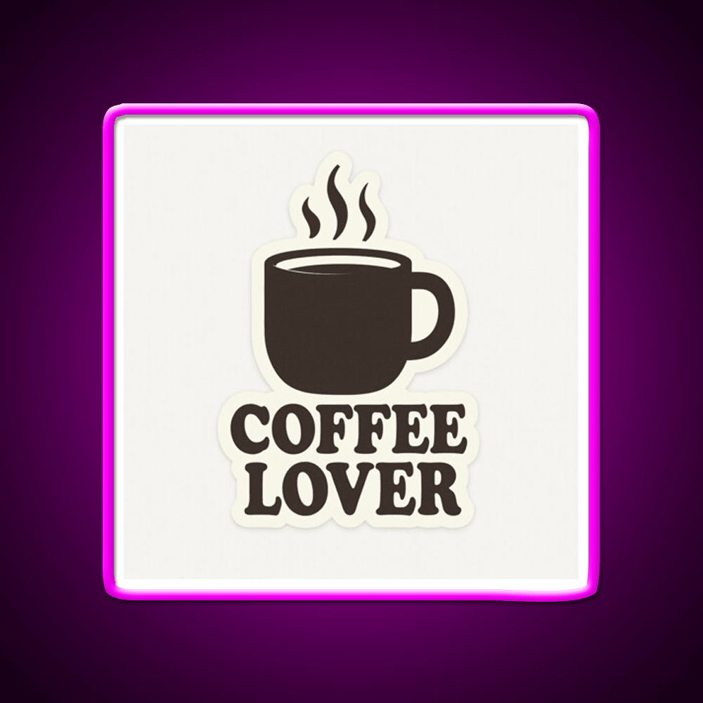 Coffee Lover Bold Minimalist Mug Cafe Led Neon Sign Espresso Bar Art Rgb Color - Shineneon