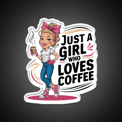 Coffee Lover Girl Vibes Cafe Led Neon Sign Espresso Bar Art Rgb Color - Shineneon